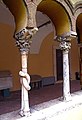 Columns of the cloister of Santa Sofia in Benevento, Italy.
