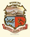 Image 21Wyoming territory historical coat of arms (illustrated, 1876). This territorial design was re-adopted at statehood (1890) until a complete redesign in 1893. (from History of Wyoming)