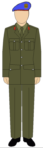 Military suit of the Egyptian Republican guard police forces