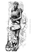Mummy of the Emperor Carlos V located in El Escorial, copied from the natural, of Martín Rico, in La Ilustración Española y Americana.