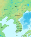 Korea in 315. Goguryeo recovered the former Gojoseon territory.