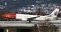 Norwegian Boeing 737-800 at Trondheim