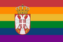 Serbia Gay pride flag of Serbia[163]