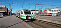 Image 44The VR Class Sm3 Pendolino high-speed train at the Central Railway Station of Tampere, Finland (from Rail transport)