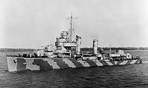USS Hobson off Charleston, South Carolina, 4 March 1942.