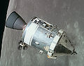 Image 30Apollo CSM in lunar orbit (from Space exploration)