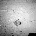 "Jake Matijevic" rock on Mars – a prime test target of the Curiosity rover (September 19, 2012).