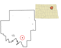 Location of Crary, North Dakota