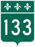 Route 133 marker