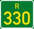 Regional route R330 shield