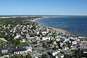 View of Provincetown from Pilgrim Monument looking east, MA