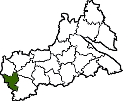 Raion location in Cherkasy Oblast