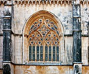 Flamboyant window of Batalha Monastery (1386–1517)