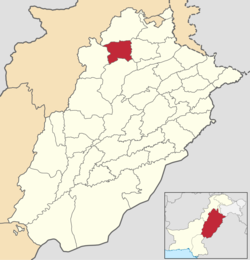 Location of Talagang District