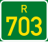 Regional route R703 shield