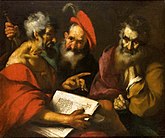 Dispute of the Three Wise Men, Bernardo Strozzi