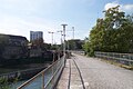 Viaduct over the Limmat viewed from the station site (now pedestrian/bicycle bridge)