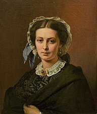 Portrait of Nadezhda Pavlovna Bogolyubova, Alexey Bogolyubov's wife