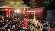 Chinese New Year celebrated in Chinatown, Kolkata, India