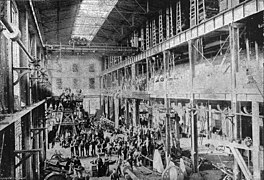 Interior of the machine shop in 1894
