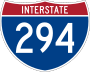 Interstate 294 Toll marker