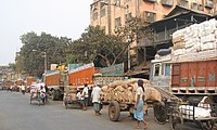 Transport line up for movement of goods