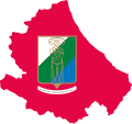 Flag map of Abruzzo