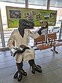 "Dinosaur Professor" sculpture