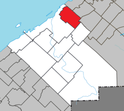 Location within Rimouski-Neigette RCM