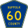 County Route 60 marker