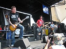 The band performing at Vans Warped Tour in 2007