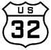 U.S. Route 32 marker