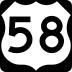U.S. Route 58 Alternate marker