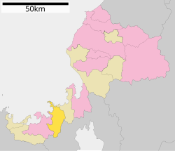 Location of Wakasa in Fukui Prefecture