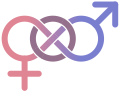 Interlocking gender symbols