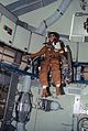 Alan Bean flies a prototype of the Manned Maneuvering Unit.