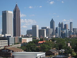 Part of the Downtown Atlanta skyline