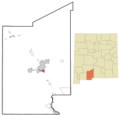 Location of University Park, New Mexico