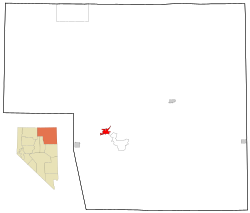 Location of Elko, Nevada