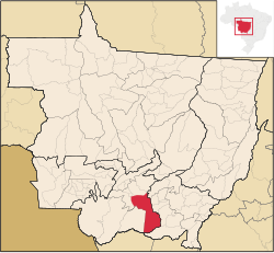 Location in Mato Grosso state