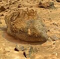Yogi rock on Mars - viewed by the Sojourner rover.