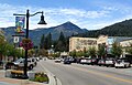 Rossland, with Mount Roberts centered on skyline