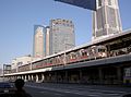 The former Tokyu Toyoko Line platforms in January 2004