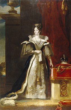 This is a portrait of Queen Adelaide who is namesake to the city where the University of Adelaide was founded.