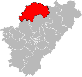 Situation of the canton of Charente-Nord in the department of Charente