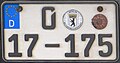 Small format plate for a U.S. diplomat