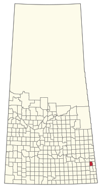 Location of the RM of Martin No. 122 in Saskatchewan