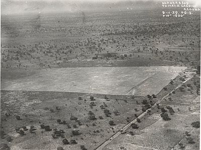 Tamale old airport (Nyohini) in 1929 when it was still a landing ground for Gold Coast Governors overseeing the Northern Territories
