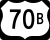 U.S. Highway 70B marker