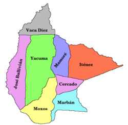 Location of José Ballivián in Beni